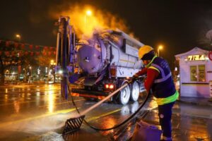 Altyapı çalışmasıyla yağmur suyu taşkını önleniyor, kaynaklara dönüştürülüyor.